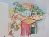 Aquarellieren im Urlaub, Aquarellieren in Griechenland, Aquarellmalen in Griechenland, Aquarellmalen in den Ferien
