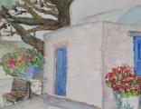 Aquarellieren im Urlaub, Aquarellieren in Griechenland, Aquarellmalen in Griechenland, Aquarellmalen in den Ferien